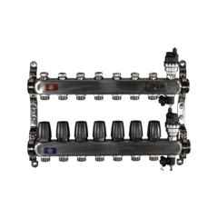 Коллекторная группа без расходомеров "КВАДРАТ" из нержавеющей стали 1" 7 ходов, KBS5007