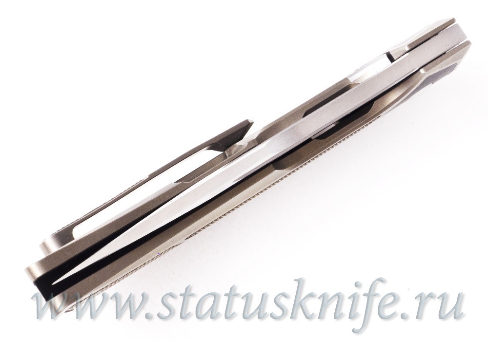 Нож CKF/BHARUCHA Justice (М390, титан, цирконий, ручной сатин)