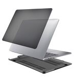 Чехол накладка для ноутбука Apple Macbook Pro 16 2021,2023 (A2485 M1, A2780 M2, A2991 M3) черный прозрачный