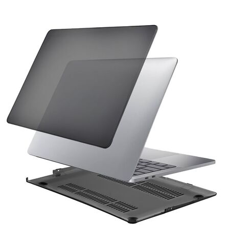 Чехол накладка для ноутбука Apple Macbook Pro 16 2021,2023 (A2485 M1, A2780 M2, A2991 M3) черный прозрачный