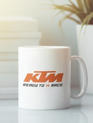 Кружка с рисунком KTM (KTM AG) белая 002