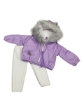 Костюм с курткой c мехом - Сиреневый. Одежда для кукол, пупсов и мягких игрушек.
