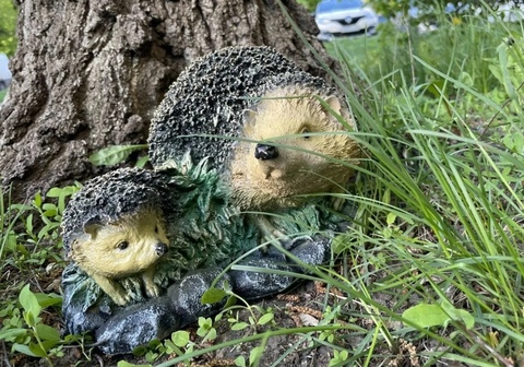 Садовая фигура «Ёжики» полистоун