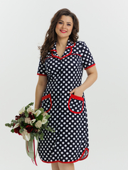 4572 Халат на пуговицах