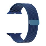Металлический ремешок Миланская петля Milanese loop 38 мм / 40 мм / 41 мм для Apple Watch (Синий)