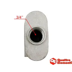 Патрубок QUATTRO ELEMENTI B360-50 (770-285-037)