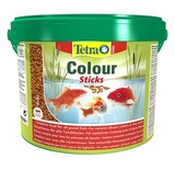 Корм для прудовых рыб Tetra Pond Color Sticks для окраски, в виде палочек, ведро 10 л