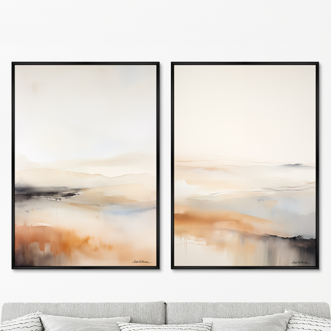 ArtNoMore - Набор из 2-х репродукций картин на холсте Landscape collection, Light fog, 2024г.