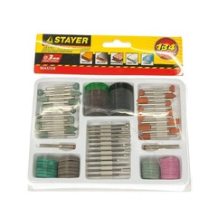 STAYER 134 предм., набор мини-насадки для гравировальных машин (29905-H134)