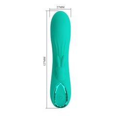 Зеленый мини-вибратор DJ Stick - 12,7 см. - 