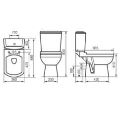 УНИТАЗ-КОМПАКТ KIROVIT ДОМИНО