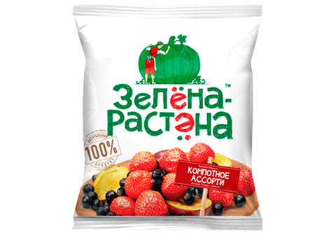 Ягодная смесь быстрозамороженная "Компотное ассорти", 300г