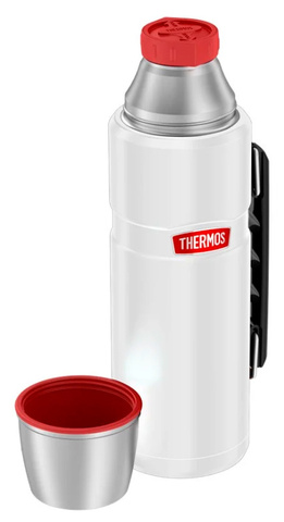 Термос для напитков Thermos SK2010 MWVY 1.2л. белый/красный (382740)