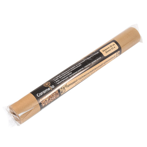 Силиконизированный пергамент для выпечки Caramella, 25 метров