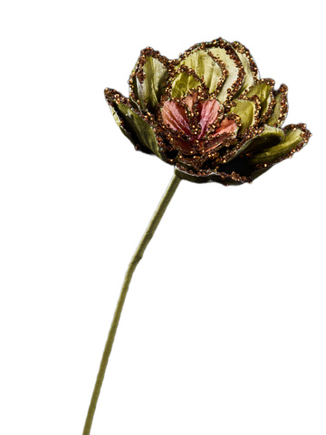 Цветок сукклента 15х36см ChristmasDeLuxe зеленый