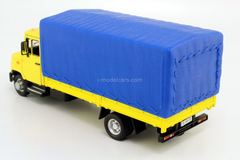 ZIL-5301 Bychok (Goby) flatbed truck yellow-blue Bauer Autobahn 1:43