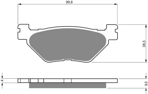 Тормозные колодки дисковые 165 AD