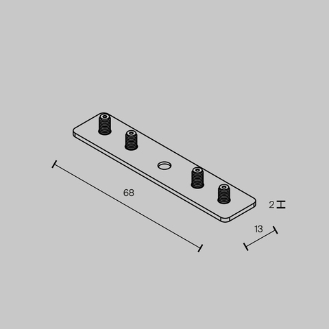 Комплектующие для трековой системы Maytoni Accessories for tracks exility TRAM034CI-R-41B