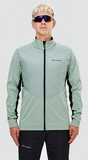 Премиальный костюм для лыж и зимнего бега Nordski Hybrid Pro 2.0 Ice Mint/Black мужской
