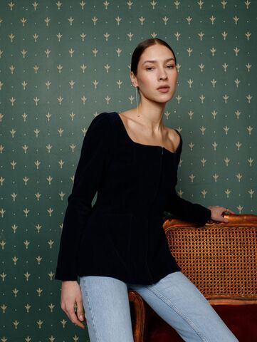 Жакет из микровельвета BONEZ