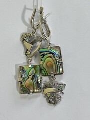 Хокку (серьги из серебра)