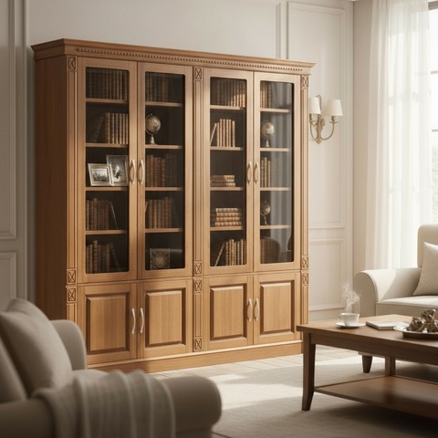 ВЕРДИ Шкаф книжный 4-дверный П3.487.2.04