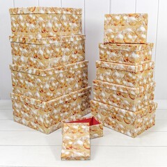 
          Коробка 34 х 26 х 15.3 см Набор 10 шт "Новый год" (Желтый)