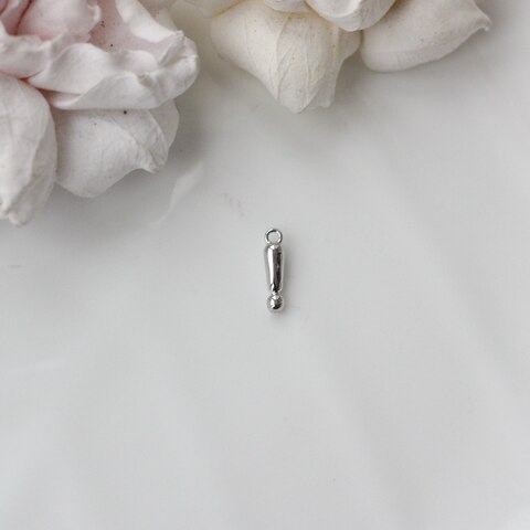 Подвеска Восклицательный знак 12*3 мм, родий, П168