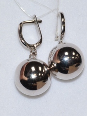 Шары 1,4 (серьги из серебра)