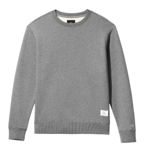 Свитшот Alpha Industries Essential Crewneck Medium Charcoal Heather (Серая)