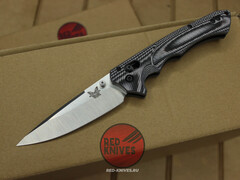 Нож Benchmade RUKUS CUSTOM 3 - светлая рукоять, сатин клинок