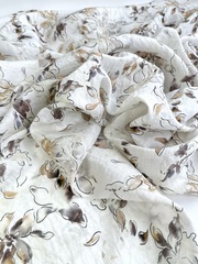 Вискоза с нейлоном, крэш вуаль, Цветочные иллюзии