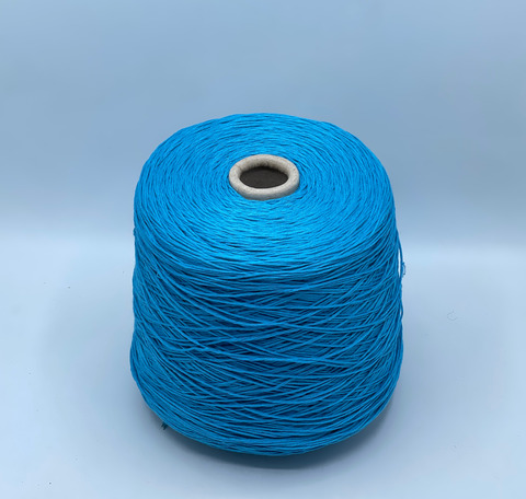 Бобинная пряжа, Tornado visco, 500м, 60% Хлопок, 40% Вискоза, Голубой, 39851