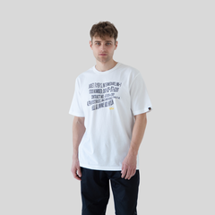Футболка Alpha Industries Alpha Warped Label Tee White (Белый)