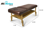 Массажный стол Relax Comfort коричневая кожа фото №1
