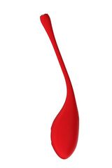 Красный вагинальный шарик METIS на шнурке с кристаллом - 