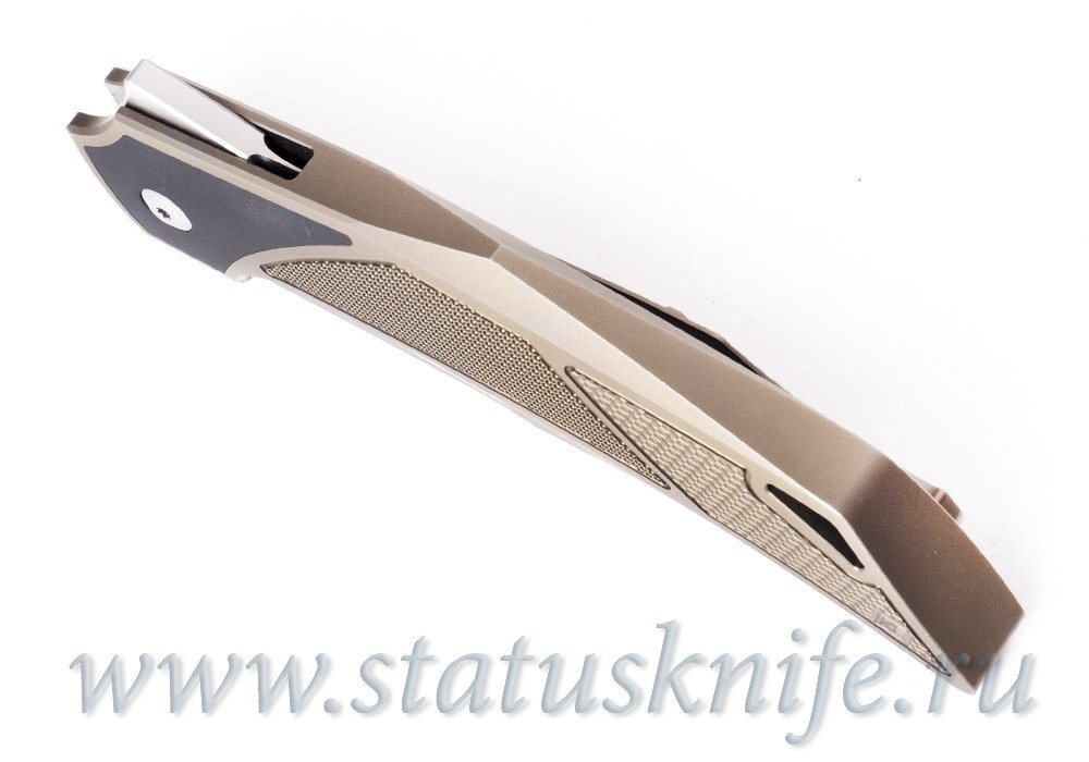 Нож CKF/BHARUCHA Justice (М390, титан, цирконий, ручной сатин)