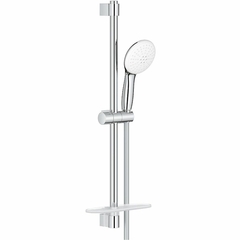 GROHE 26638003 Tempesta 110 Душевой набор с полочкой 2 режима струи (круглый ручной душ, штанга 600 мм, шланг 1750 мм), 7.4 л/мин, хром фото