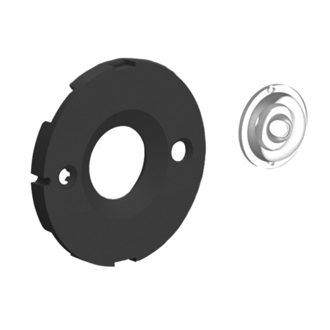 Moncato DP183-2454-BLK SOL оптика в черной оправе для аварийного освещения низких помещений (широкий луч)
