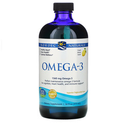 Nordic Naturals, Омега-3 со вкусом лимона, 1560 мг, 473 мл (16 жидк. унций)