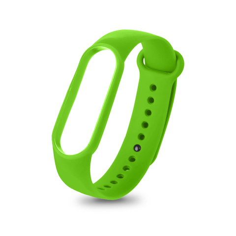 Силиконовый ремешок Silicon Loop для Xiaomi Mi Band 5, 6 (Зеленый - Tea green)