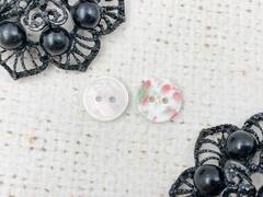 Пуговицы, d 1,2 см, 2 прокола, бледно-розовый