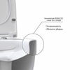 Berges 43352 Комплект : инсталляция АТОМ Line кнопка белая, унитаз MASCON Rimless, сиденье тонкое дюропласт микролифт, быстросъёмное