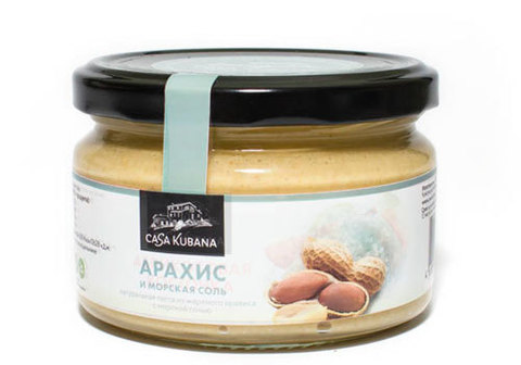 Паста из жареного арахиса с морской солью, 200г