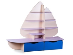 Стеллаж для игрушек и пособий "ПАРУСНИК"