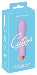 Сиреневый рельефный мини-вибратор Cuties 2.0 - 12,5 см. - 