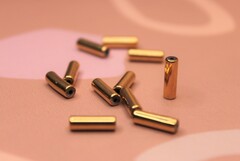 Бусина гематит золото 4х13 мм круглая