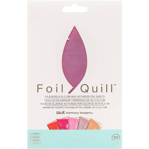 Фольга Foil Quill Foil Sheets от We R Memory Keepers . 30 шт: 10 х 15 см.  Цвет - Flamingo