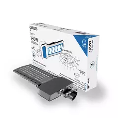 Св-к Gauss LED уличный  QPLUS 150W 18000lm 5000K 120-260V IP65 535*260*64мм черн КСС "Ш" 629535315