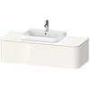 DURAVIT HAPPY D.2 PLUS Столешница 1300x550х16 мм., для установки на тумбу, с отверстием для раковины по центру, цвет белый глянцевый HP031KM2222